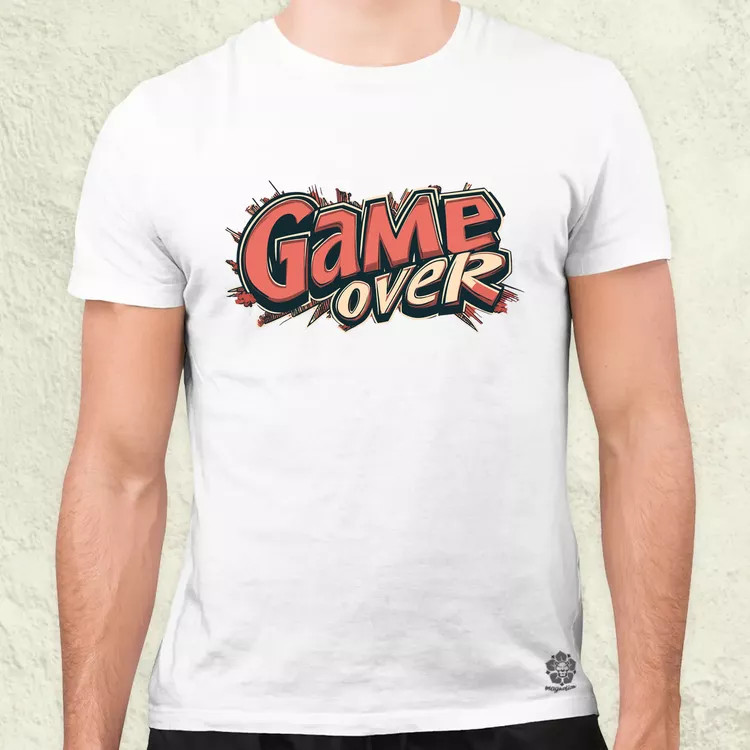 Game over v12 férfi póló