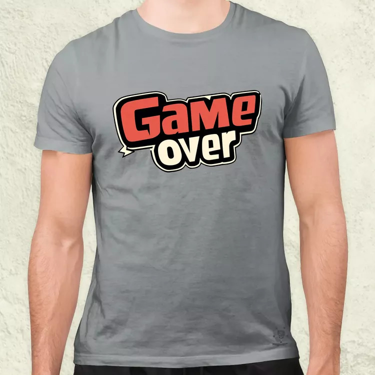Game over v2 férfi póló