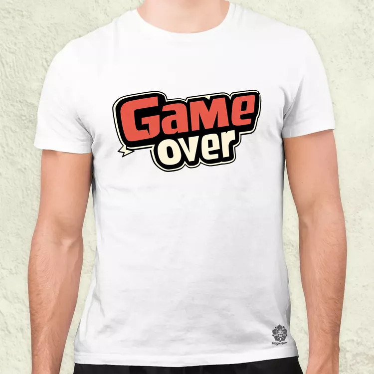 Game over v2 férfi póló