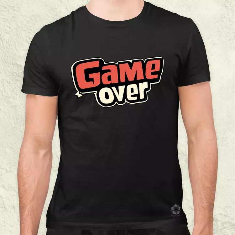 Game over v2 férfi póló