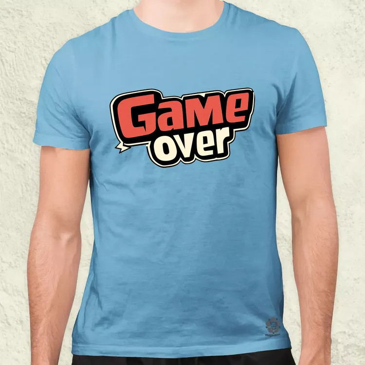 Game over v2 férfi póló