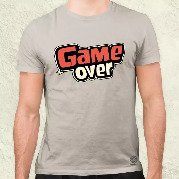Game over v2 férfi póló