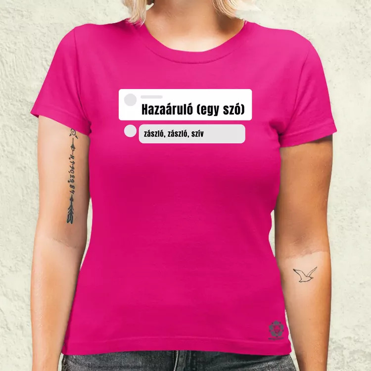 Hazaáruló női póló