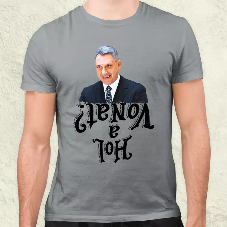 Hol a vonat? férfi póló