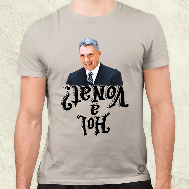 Hol a vonat? férfi póló