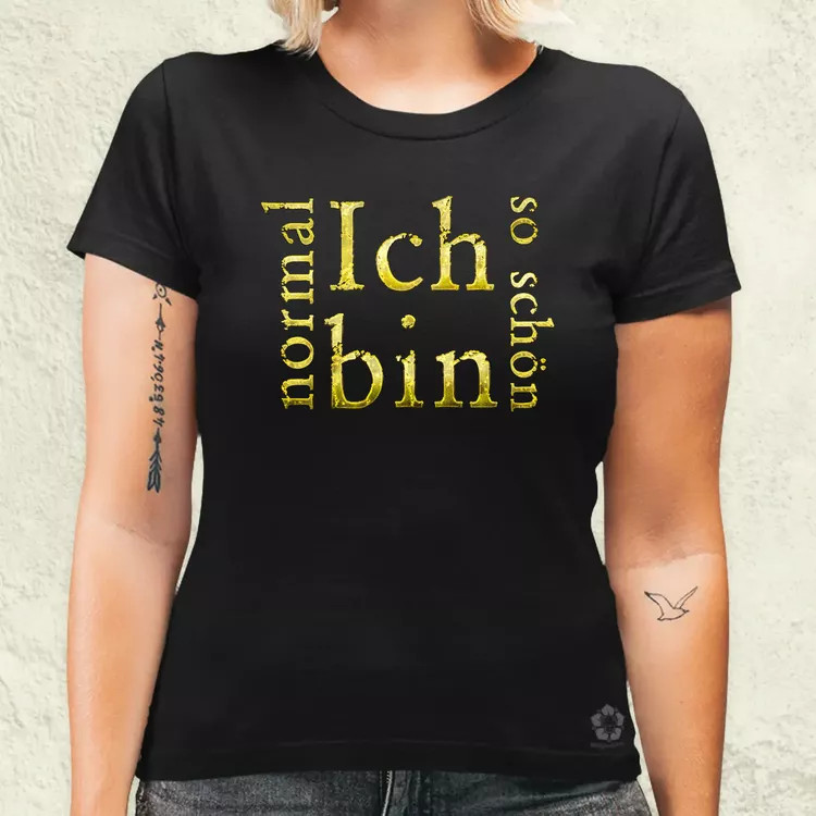 Ich bin normal női póló