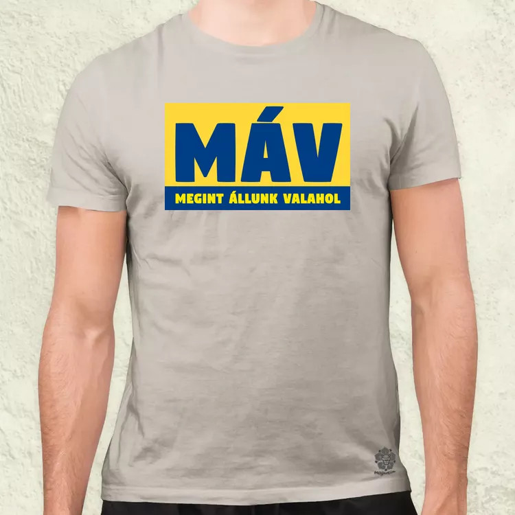MÁV színes férfi póló