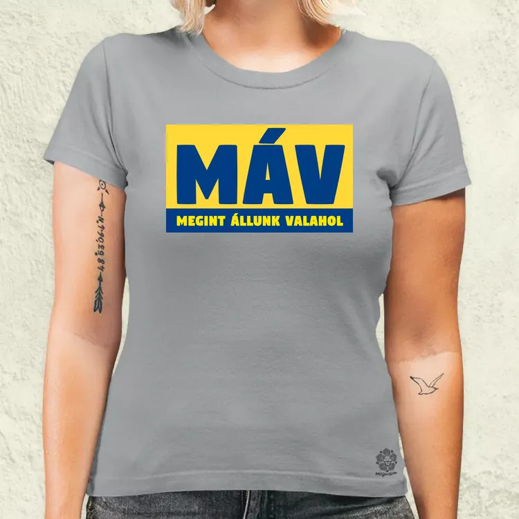 MÁV színes női póló
