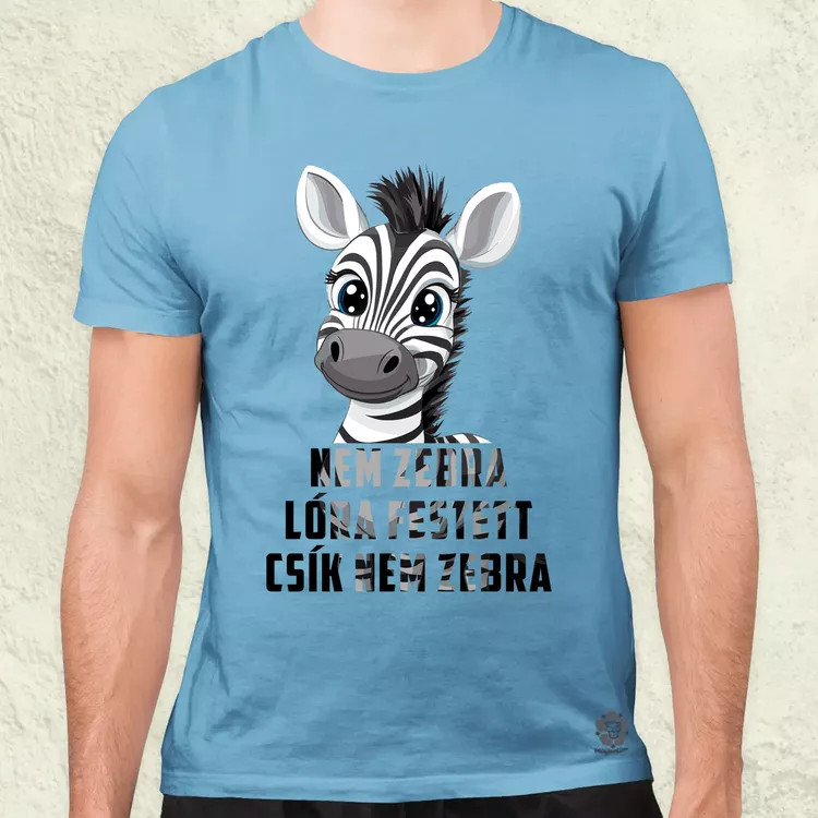 Nem zebra férfi póló