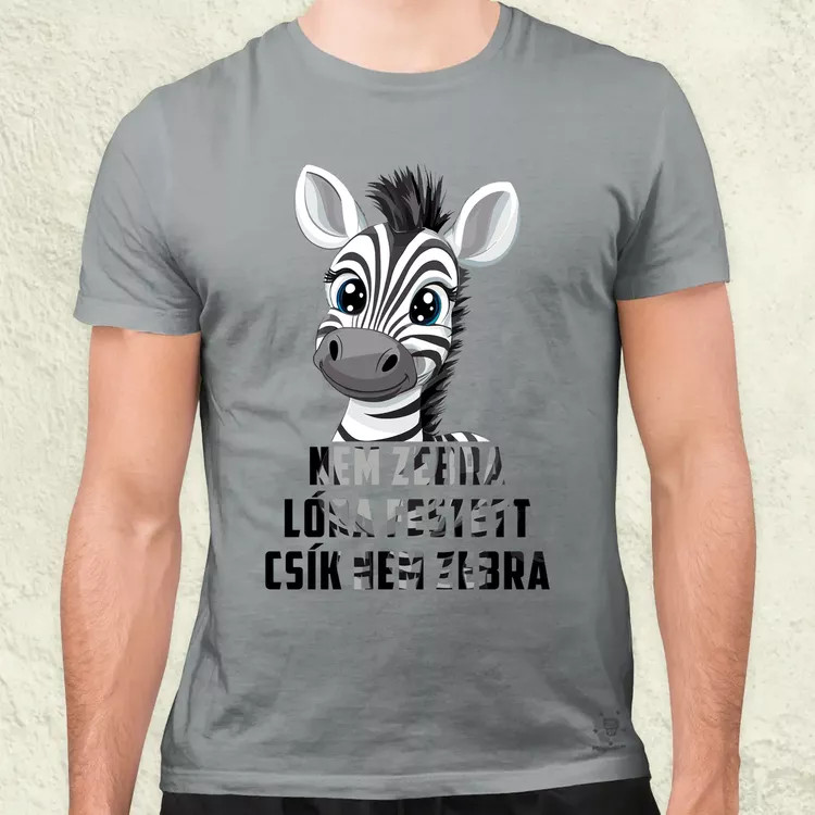 Nem zebra férfi póló