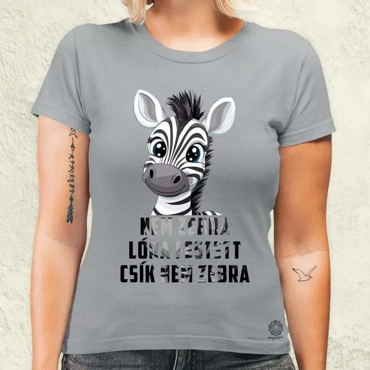 Nem zebra női póló