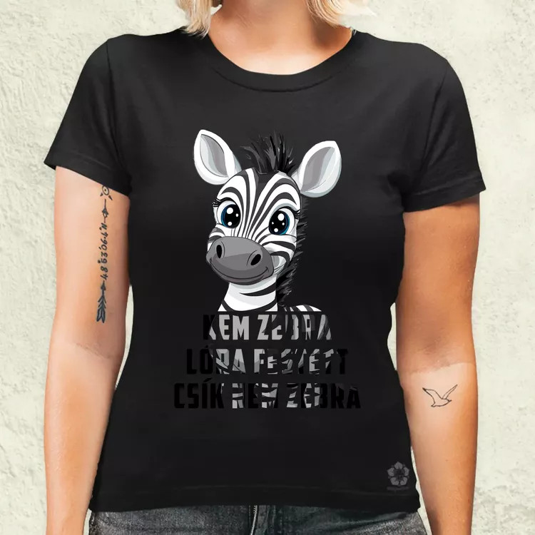 Nem zebra női póló