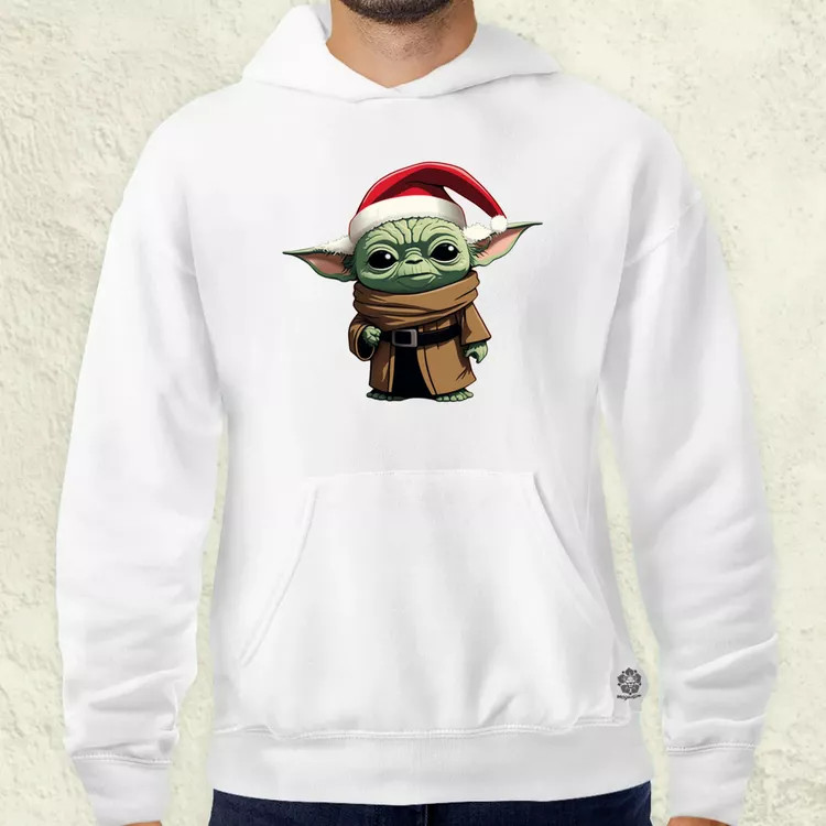 Xmas Yoda férfi pulóver