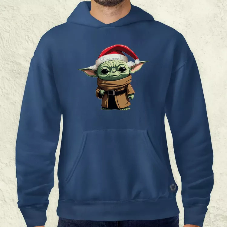 Xmas Yoda férfi pulóver