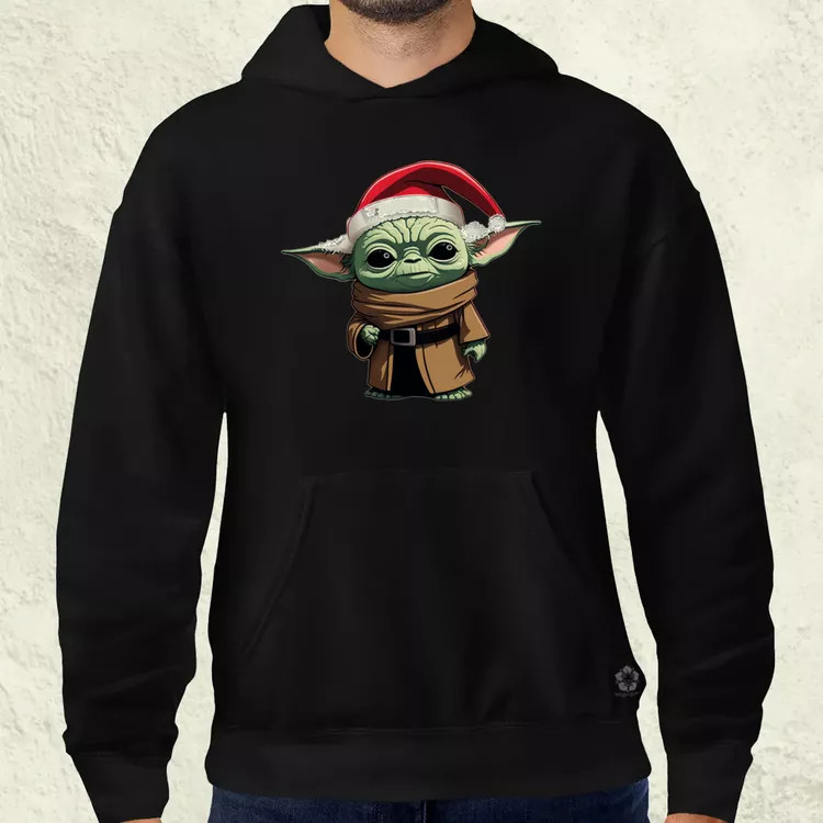Xmas Yoda férfi pulóver