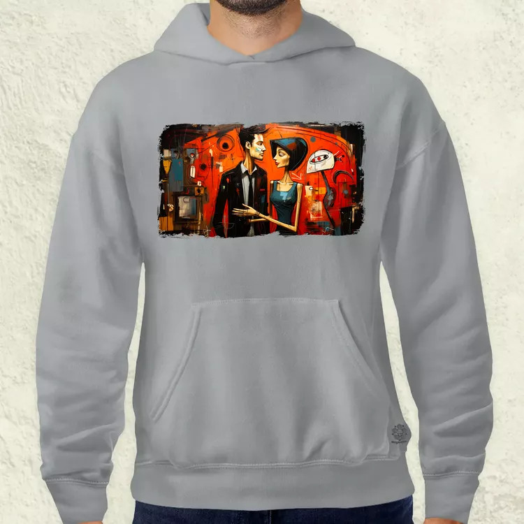Basquiat Párban v2 férfi pulóver