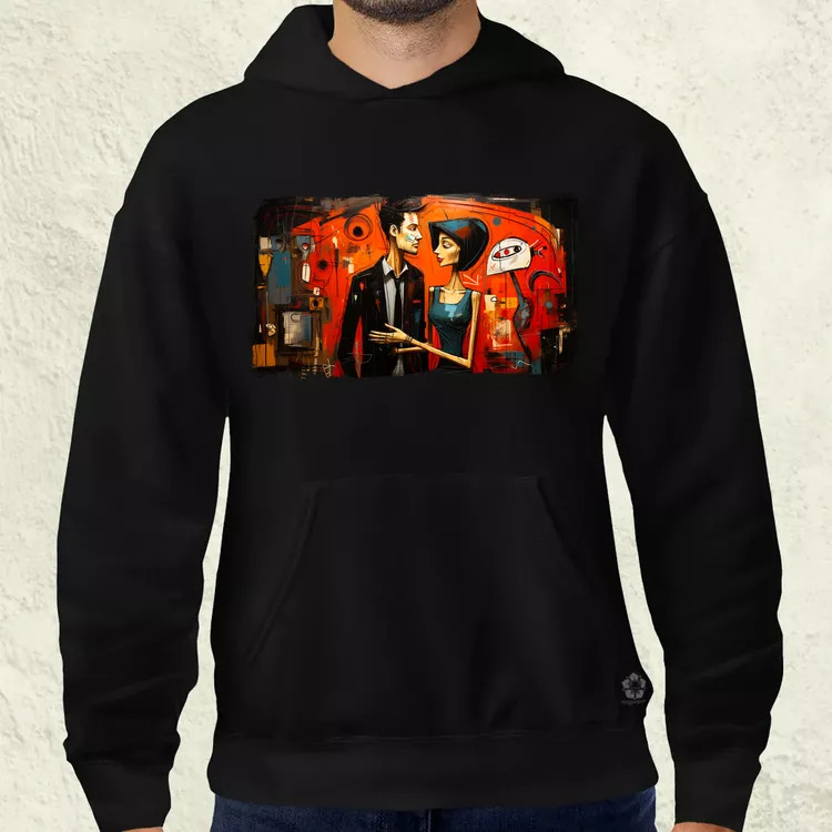 Basquiat Párban v2 férfi pulóver