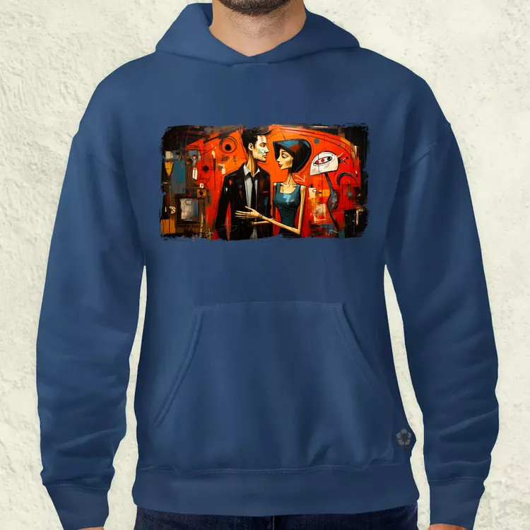 Basquiat Párban v2 férfi pulóver