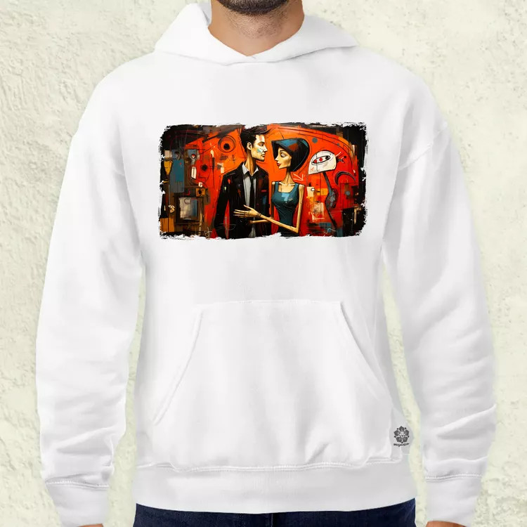 Basquiat Párban v2 férfi pulóver