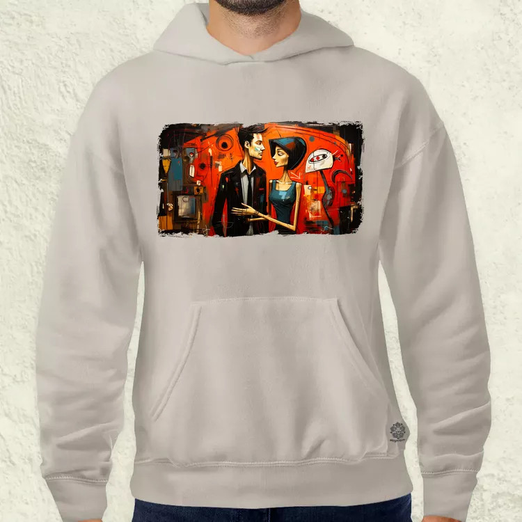 Basquiat Párban v2 férfi pulóver