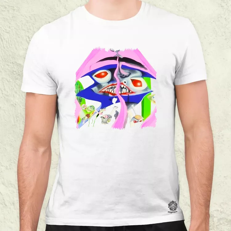 Pszichedelikus trip v2 férfi póló