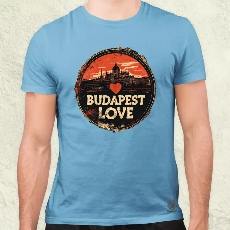 Budapest LOVE v1 férfi póló