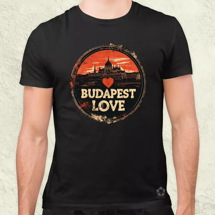 Budapest LOVE v1 férfi póló