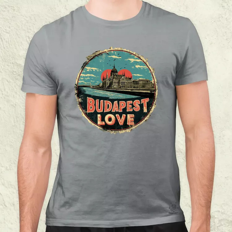 Budapest LOVE v2 férfi póló