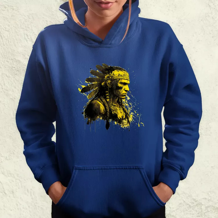 Indián sárgában v2 női pulóver