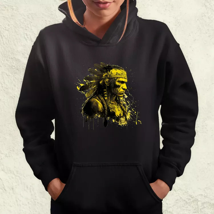 Indián sárgában v2 női pulóver