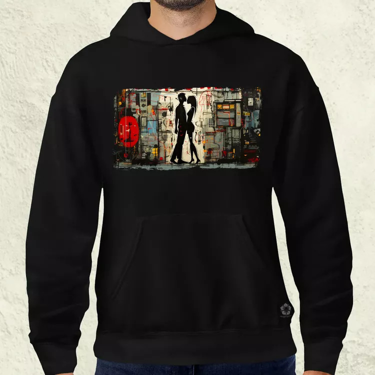 Basquiat Párban v3 férfi pulóver