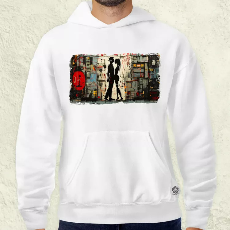 Basquiat Párban v3 férfi pulóver