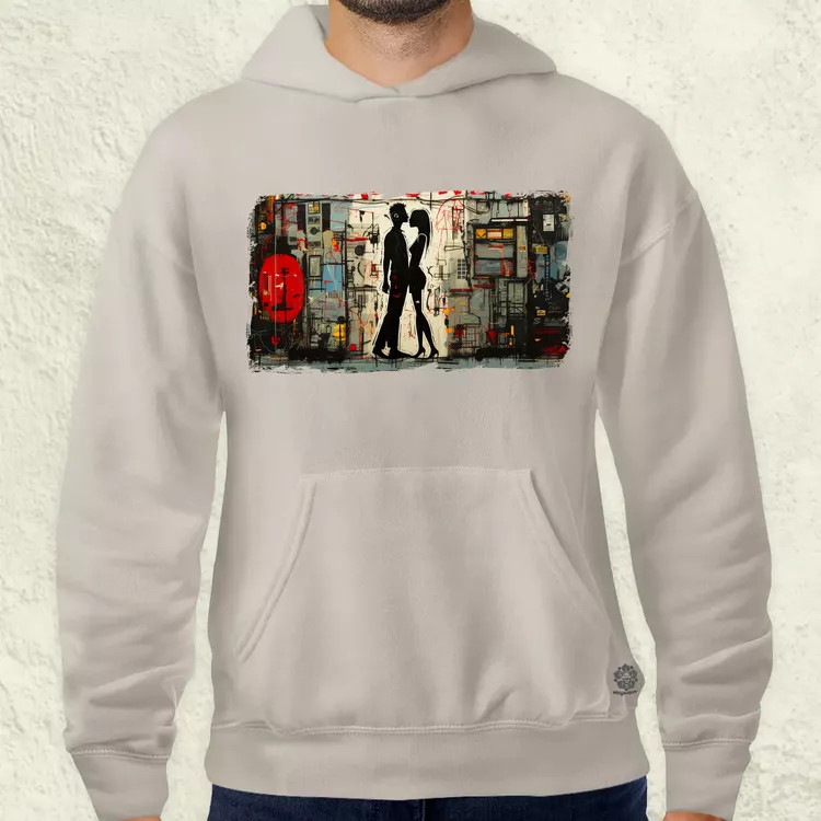 Basquiat Párban v3 férfi pulóver