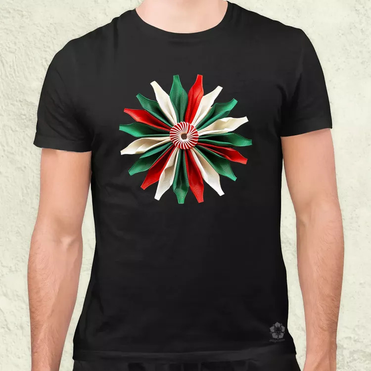 Magyar kokárda fantázia v12 zseb férfi póló