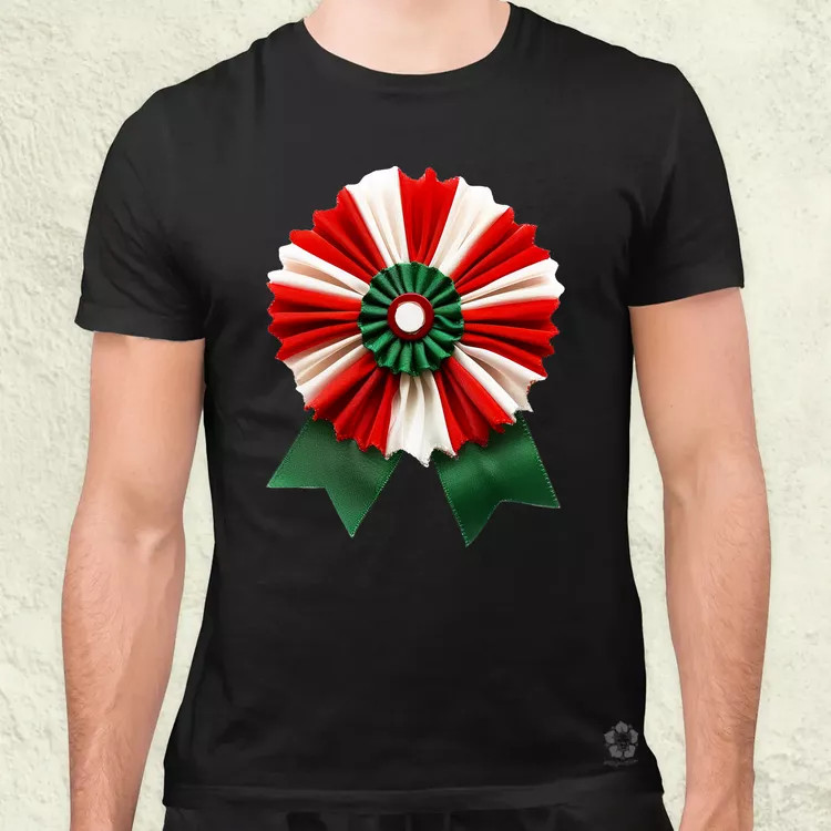 Magyar kokárda fantázia v13 zseb férfi póló