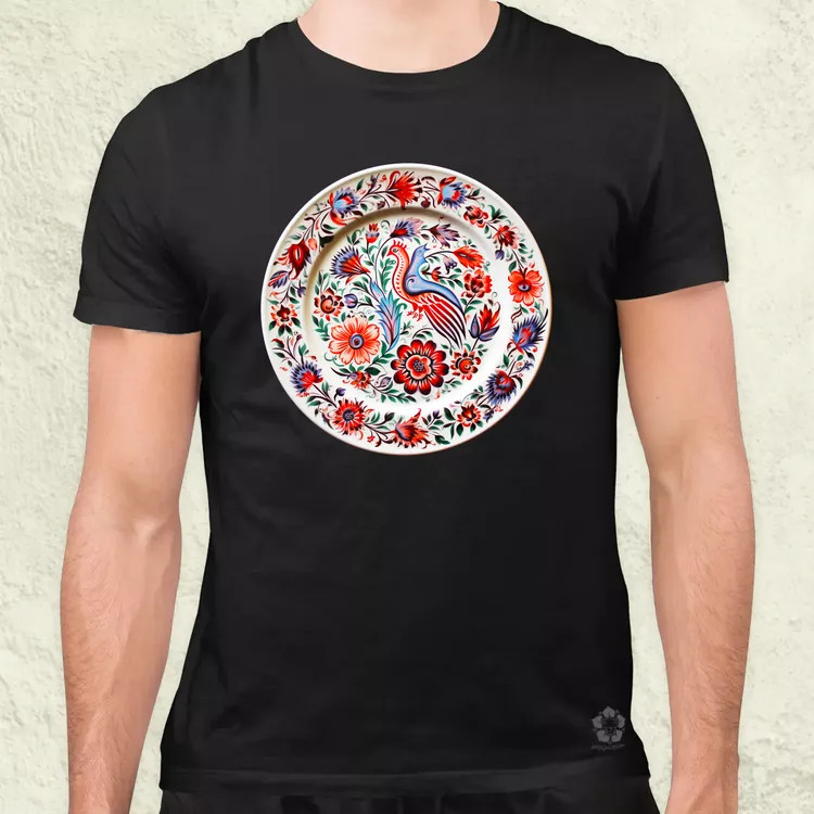 Magyar népi porcelán v12 férfi póló