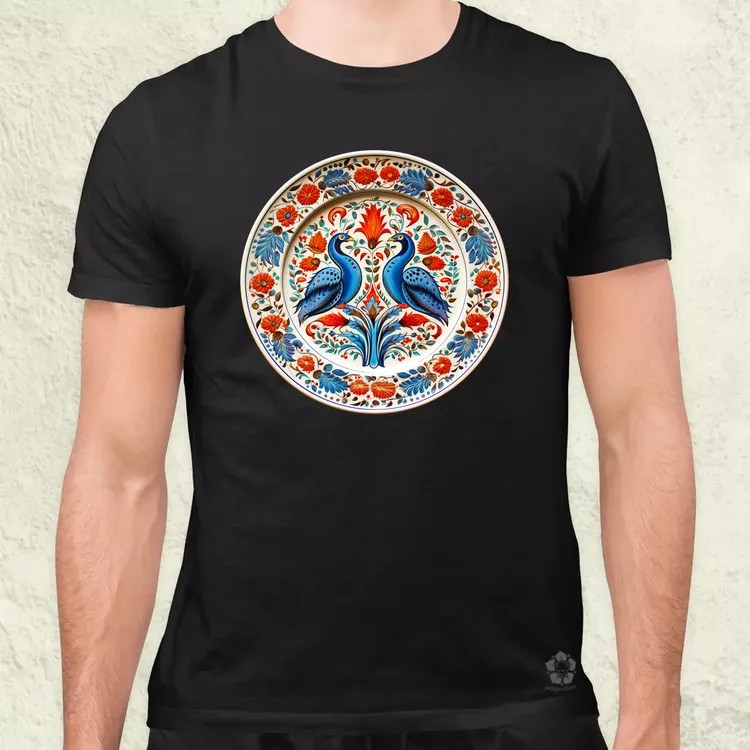 Magyar népi porcelán v14 férfi póló