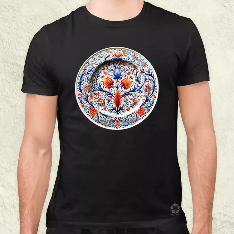Magyar népi porcelán v15 férfi póló