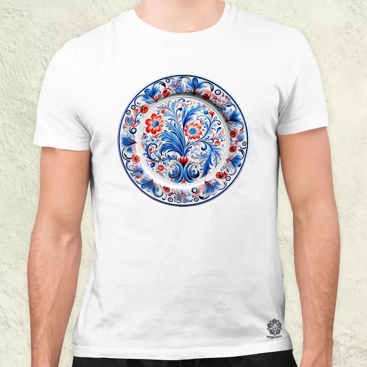 Magyar népi porcelán v16 férfi póló