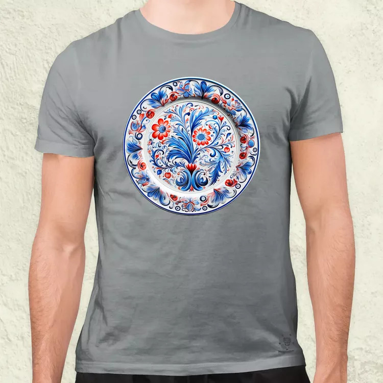 Magyar népi porcelán v16 férfi póló