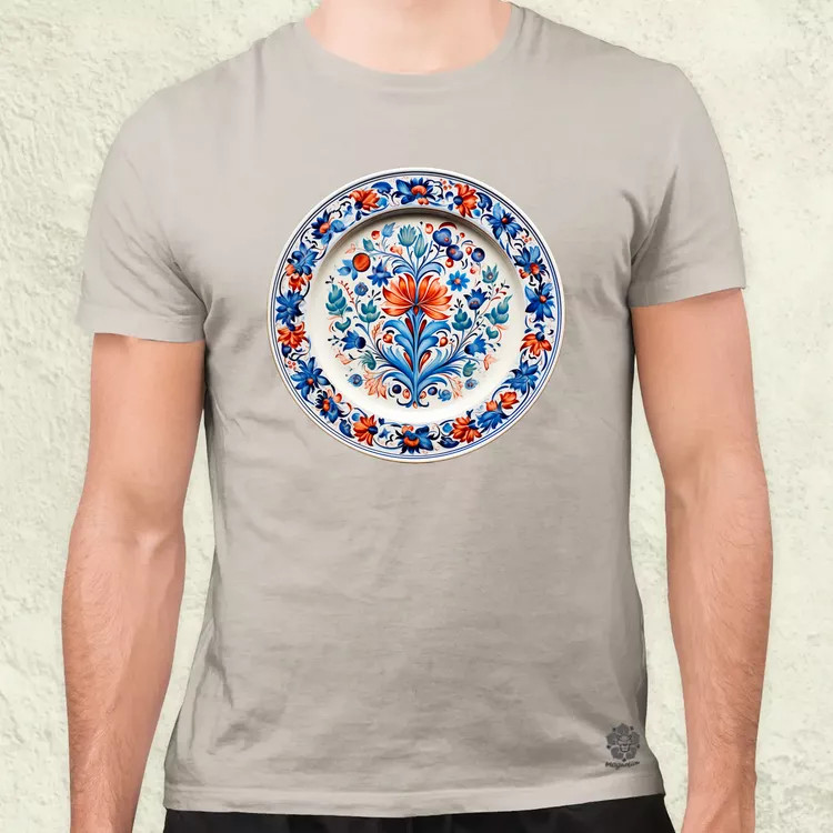 Magyar népi porcelán v4 férfi póló