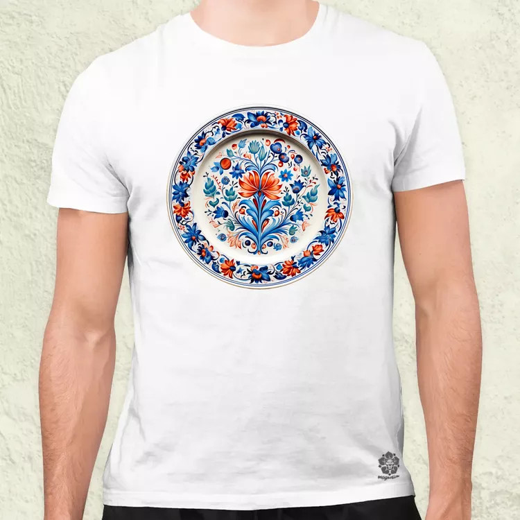Magyar népi porcelán v4 férfi póló