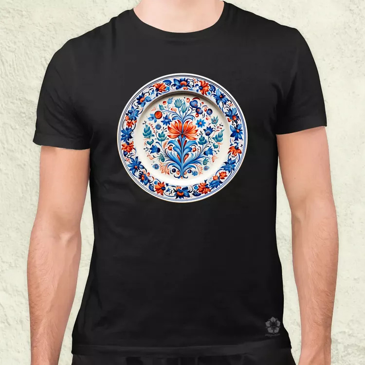 Magyar népi porcelán v4 férfi póló