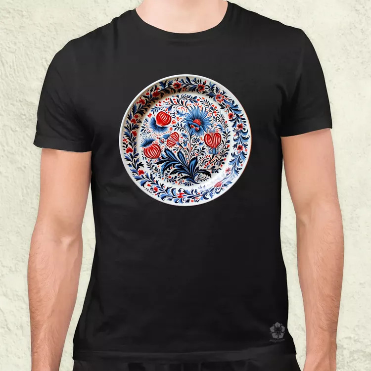 Magyar népi porcelán v5 férfi póló
