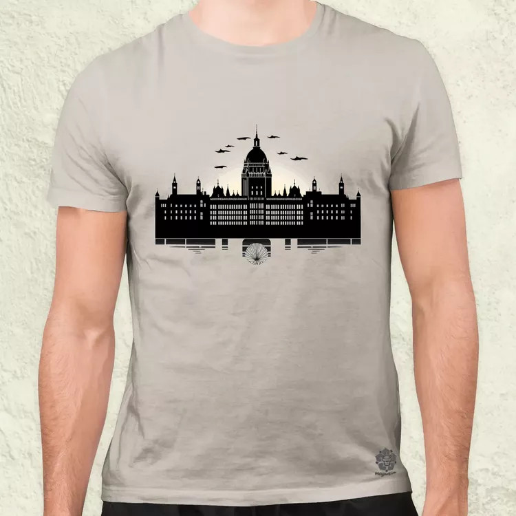 Minimál Budapest Parlament v3 férfi póló
