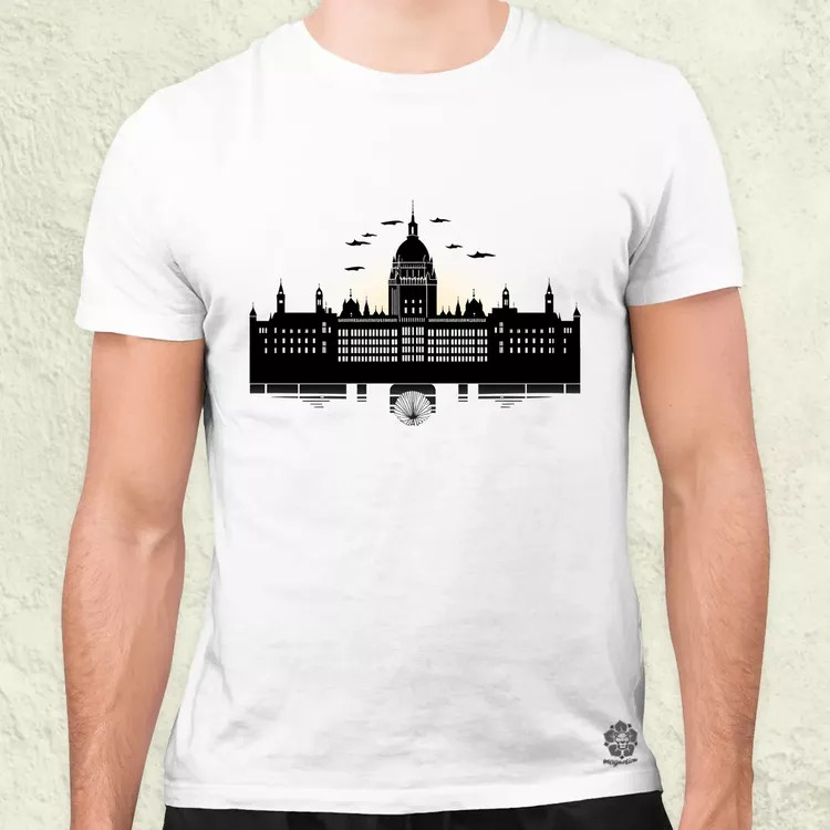 Minimál Budapest Parlament v3 férfi póló