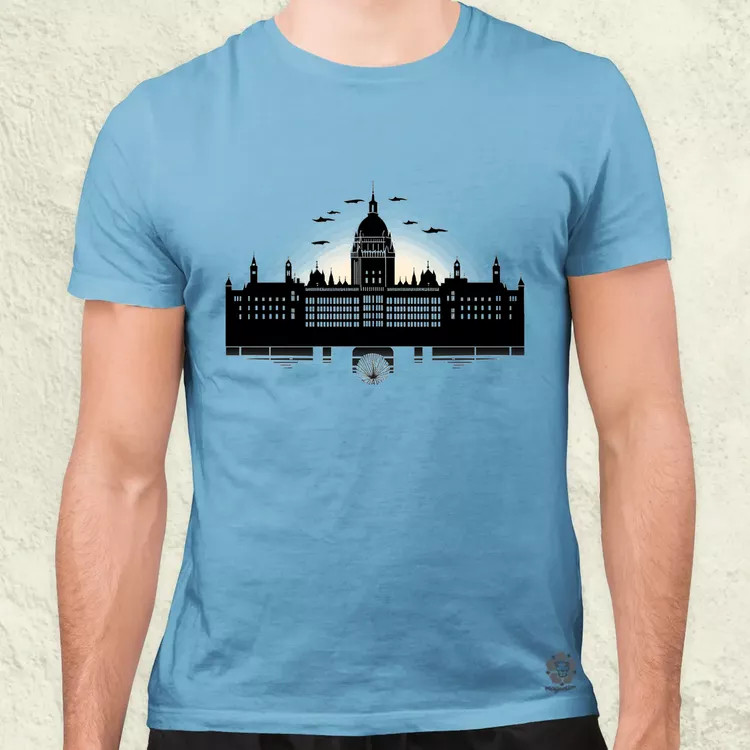 Minimál Budapest Parlament v3 férfi póló