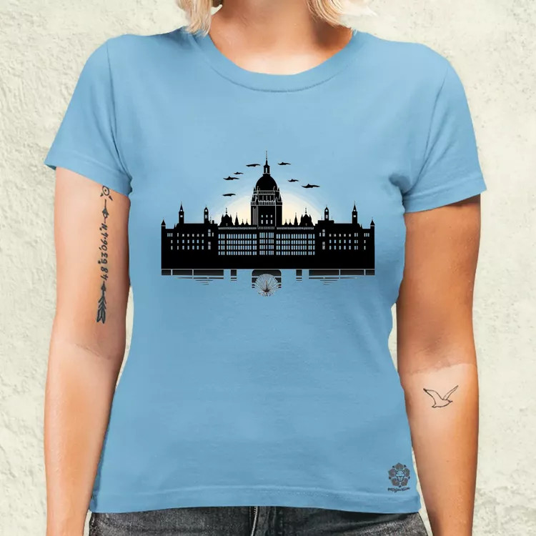 Minimál Budapest Parlament v3 női póló