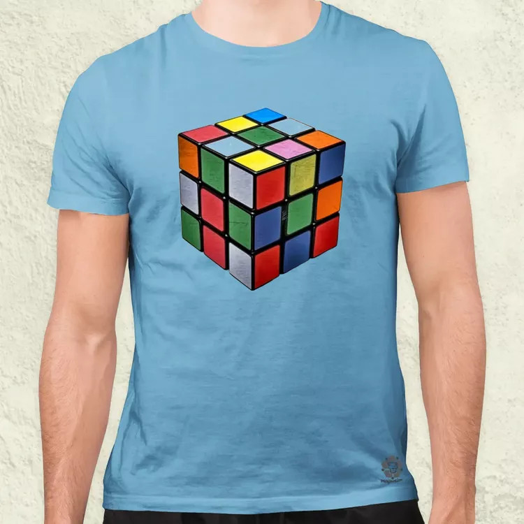 Rubik kocka férfi póló