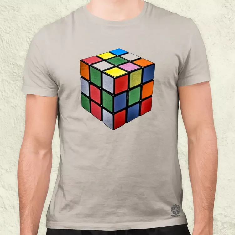 Rubik kocka férfi póló